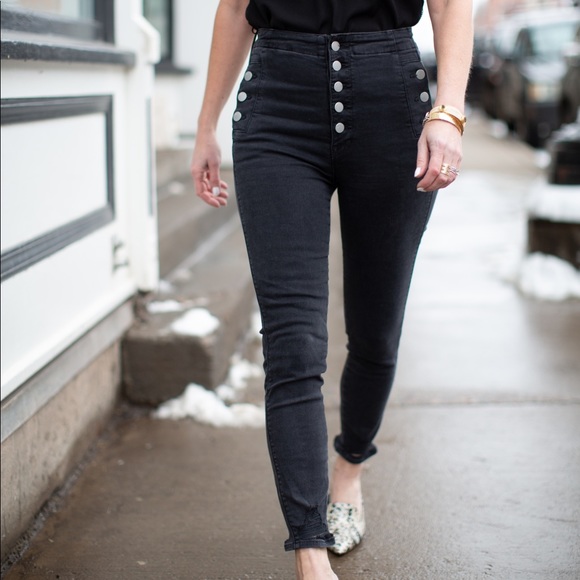 J BRAND NATASHA HIGH-RISE BELLATRIX DESTRUCT SZ 30 - Picture 2 of 14